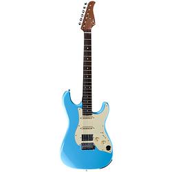 Foto van Mooer gtrs guitars standard 800 sonic blue intelligent guitar met gigbag