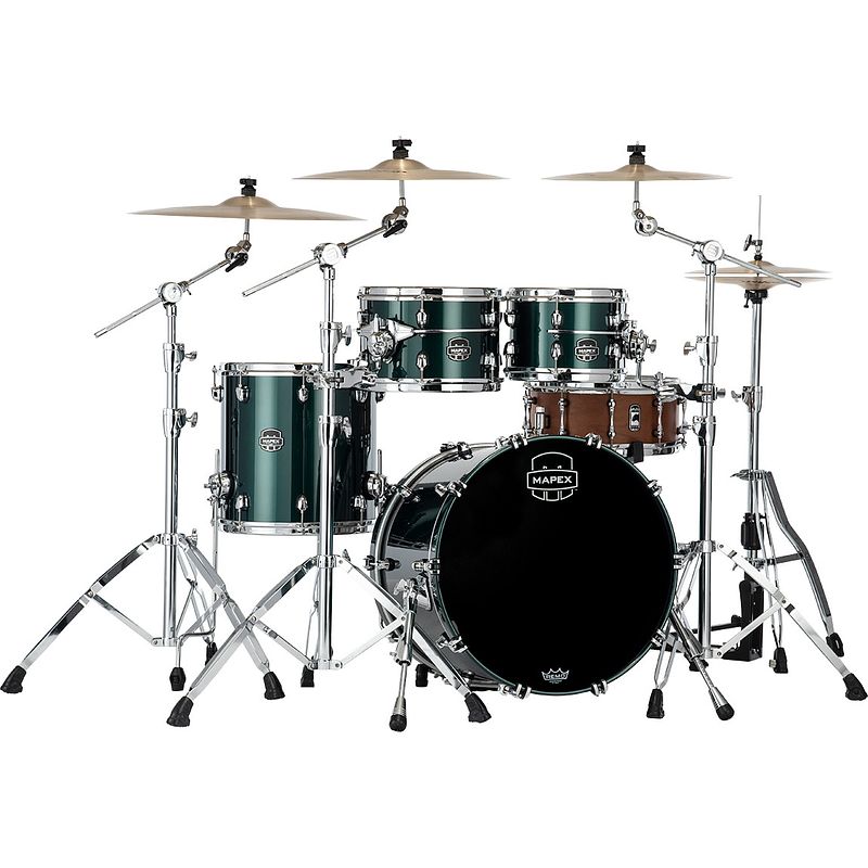 Foto van Mapex se504xm saturn evolution maple fusion brunswick green 4-delige shellset