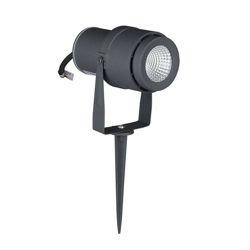 Foto van V-tac vt-857-g-n buitenverlichting - tuinspikes - grijs - ip65 - 12w - 930 lumen - 4000k