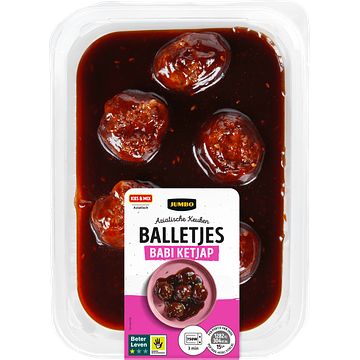 Foto van Jumbo aziatische keuken balletjes babi ketjap 260g aanbieding bij jumbo | 2 voor € 5,50