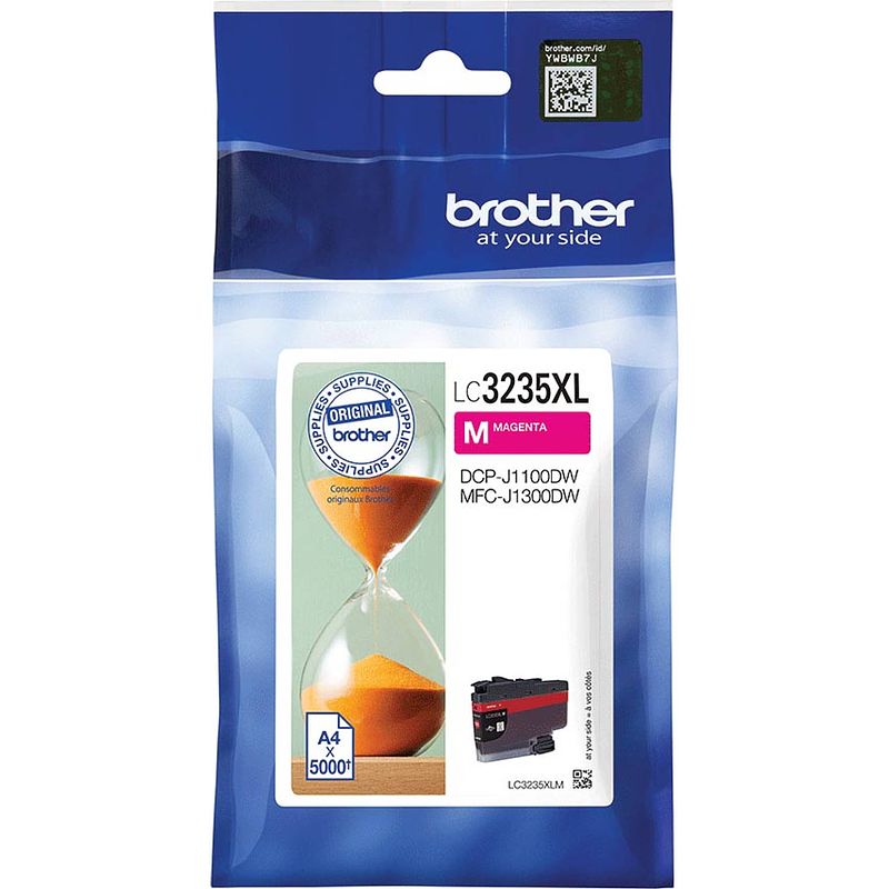 Foto van Brother inktcartridge, 5.000 pagina'ss, oem lc3235xlm, magenta 5 stuks