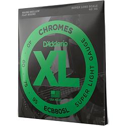 Foto van D'saddario ecb80sl chromes super light 40-95 snaren voor elektrische bas