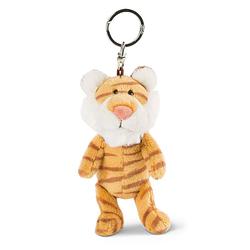 Foto van Nici sleutelhanger tiger-lilly junior 10 cm pluche/staal bruin