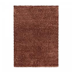 Foto van La alegre hoogpolig vloerkleed - shine shaggy kleur: bruin, 160 x 230 cm