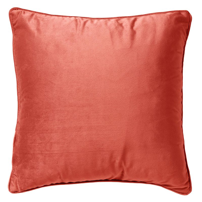 Foto van Dutch decor finn - kussenhoes velvet coral 60x60 cm - roze - rood