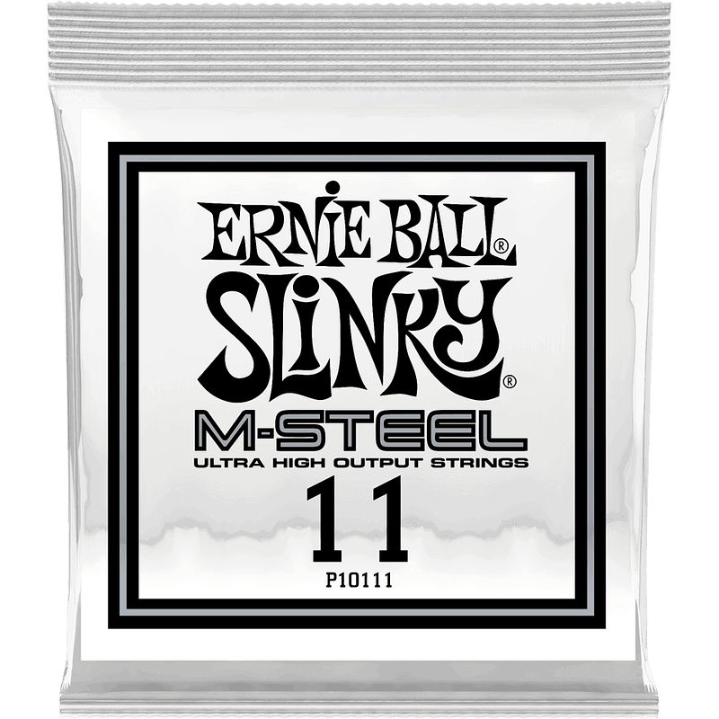 Foto van Ernie ball 10111 .011 slinky m-steel losse snaar voor elektrische gitaar