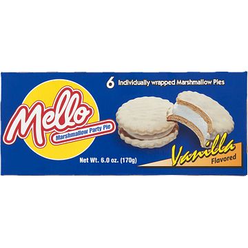 Foto van Mello marshmallow party pie vanilla flavored 6 stuks 170g bij jumbo