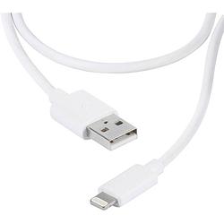 Foto van Vivanco usb-kabel usb 2.0 usb-a stekker, apple lightning stekker 1.20 m wit 36299