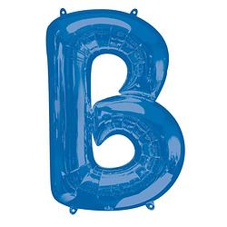 Foto van Amscan folieballon letter b 58 x 86 cm blauw