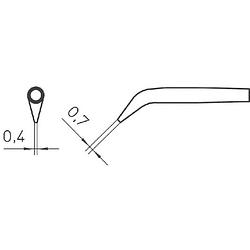 Foto van Weller rtw2 soldeerpunt ronde vorm, afgeschuind 45° grootte soldeerpunt 0.7 mm inhoud: 1 stuk(s)