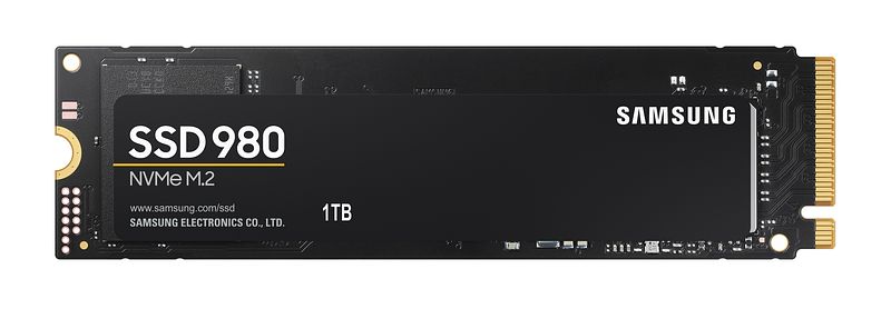 Foto van Samsung 980 1tb interne ssd zwart