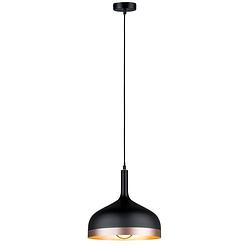 Foto van Paulmann neordic embla 79629 hanglamp led e27 20 w zwart, koper (mat)