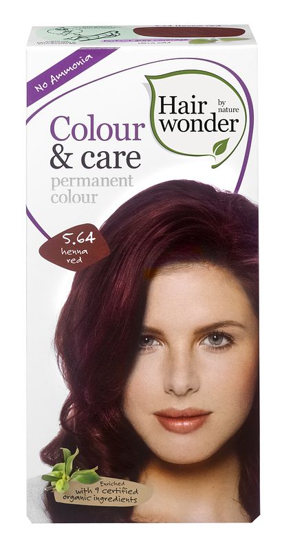 Foto van Hairwonder colour & care 5.64 henna rood 100ml