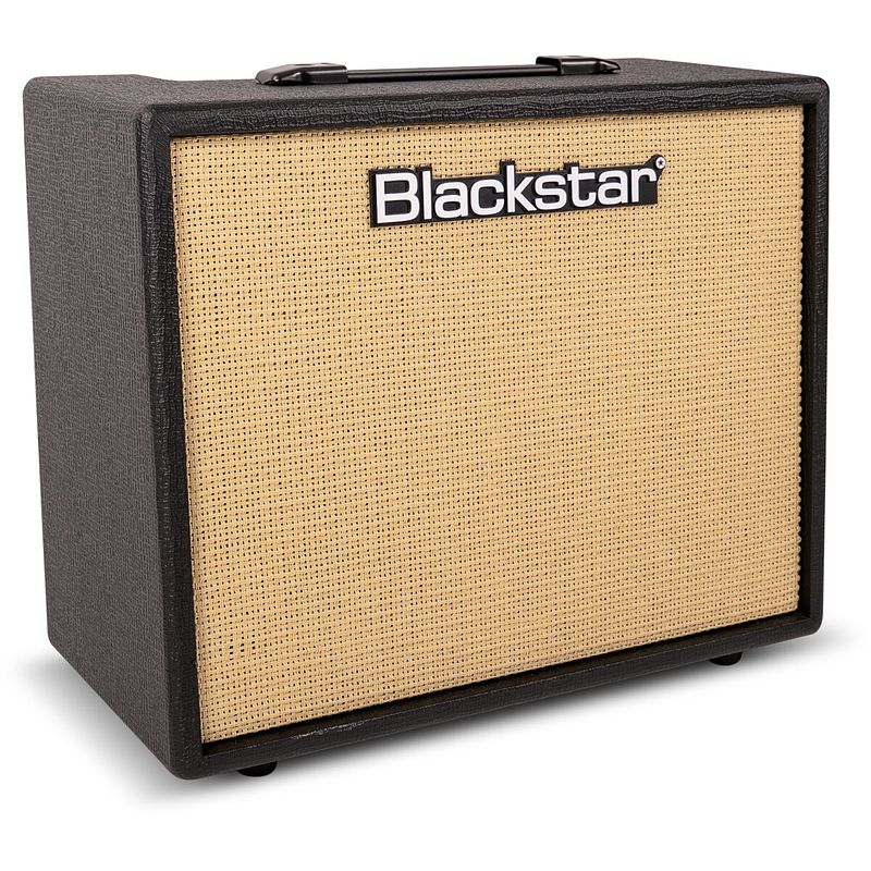 Foto van Blackstar debut 50r black 50w gitaarversterker combo met reverb