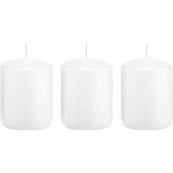 Foto van 3x kaarsen wit 6 x 8 cm 29 branduren sfeerkaarsen - stompkaarsen