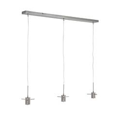 Foto van Steinhauer glass light hanglamp - e27 (grote fitting) - staal