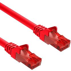 Foto van Cat 6 - u/utp - netwerkkabel - patchkabel - internetkabel - 10 gbps - 20 meter - rood - allteq