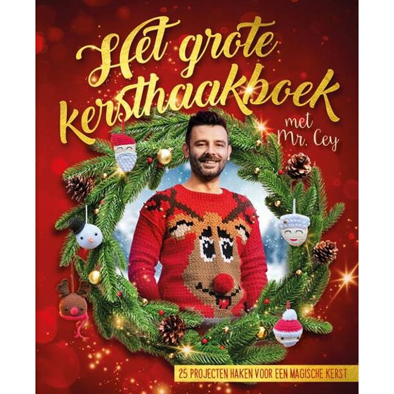 Foto van Het grote kersthaakboek met mr. cey