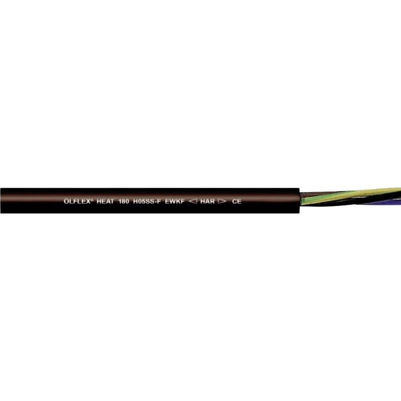 Foto van Lapp ölflex® heat 180 h05ss-f ewkf hoge-temperatuur-kabel 5 g 1.50 mm² zwart 469113-500 500 m