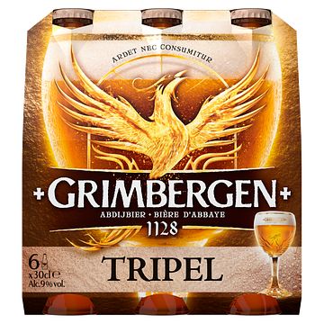 Foto van 2e halve prijs | grimbergen tripel flessen 6 x 300ml aanbieding bij jumbo