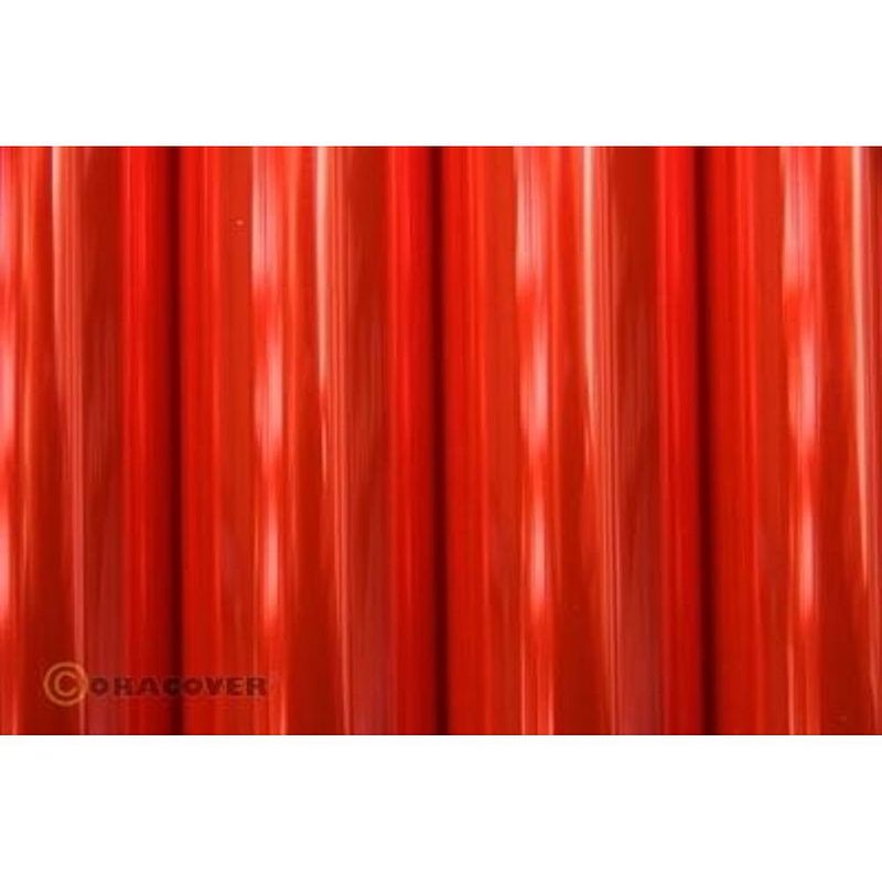 Foto van Oracover 21-026-010 strijkfolie (l x b) 10 m x 60 cm rood (transparant-fluorescerend)