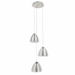 Foto van Highlight hanglamp whires small mat chroom 3 lichts rond