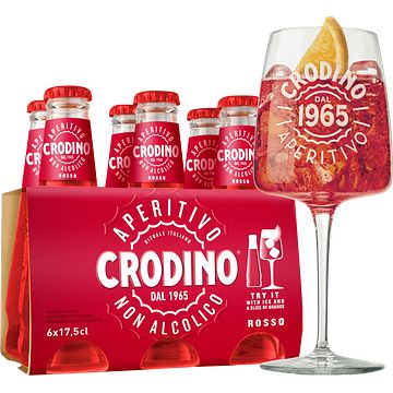 Foto van Crodino rosso 6 x 175ml bij jumbo