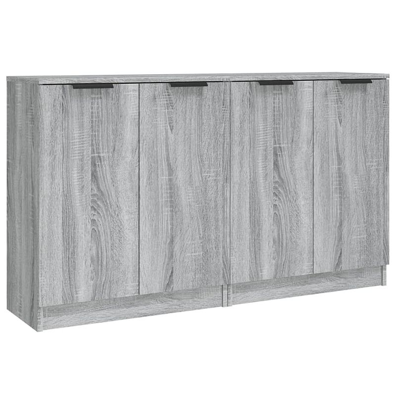 Foto van Vidaxl dressoirs 2 st 60x30x70 cm bewerkt hout grijs sonoma eikenkleur