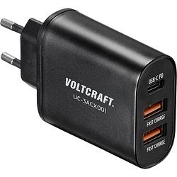 Foto van Voltcraft uc-3acx001 vc-12231145 usb-oplader thuis uitgangsstroom (max.) 3000 ma 3 x usb, usb-c bus (power delivery)