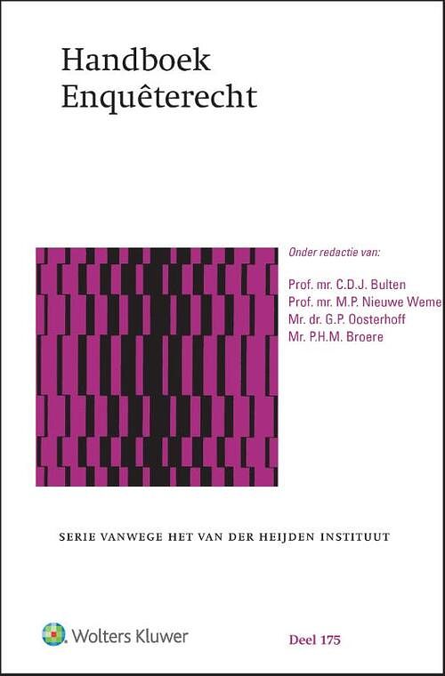 Foto van Handboek enquêterecht - hardcover (9789013167290)