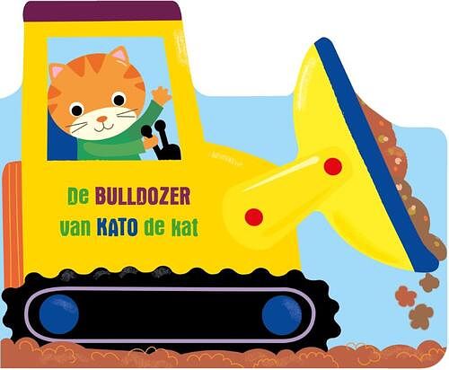 Foto van De bulldozer van kato de kat - kartonboekje;kartonboekje (9789403222585)