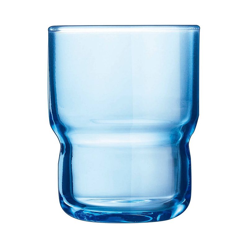 Foto van Glazen arcoroc log bruhs blauw glas 6 onderdelen 160 ml