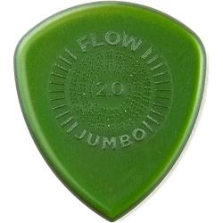 Foto van Dunlop flow jumbo grip pick 2.0mm plectrumset (12 stuks)