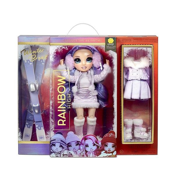 Foto van Rainbow high fashion winter break doll violet willow