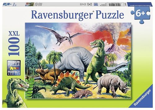 Foto van Ravensburger puzzel xxl tussen de dino's - 100 stukjes