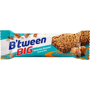 Foto van B'stween big mueslireep gezouten karamel 40g bij jumbo