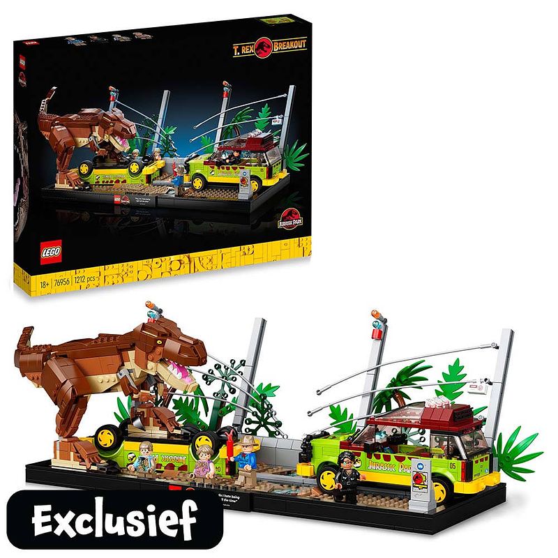 Foto van Lego jurassic park t-rex ontsnapping 76956