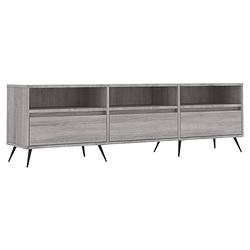 Foto van Vidaxl tv-meubel 150x30x44,5 cm bewerkt hout grijs sonoma eikenkleurig