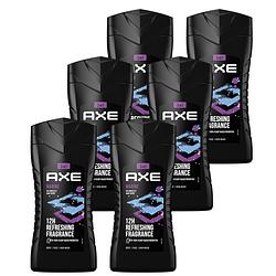 Foto van Axe 3-in-1 douchegel, facewash & shampoo - marine - 6 x 250 ml - voordeelverpakking