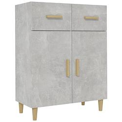 Foto van Vidaxl dressoir 69,5x34x89 cm bewerkt hout betongrijs