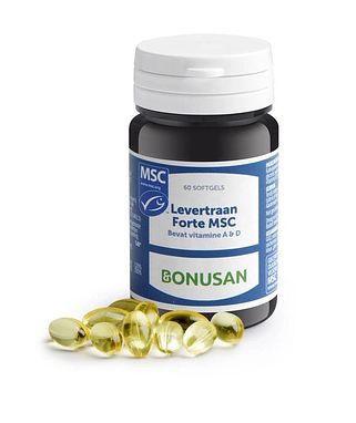 Foto van Bonusan levertraan forte msc softgels