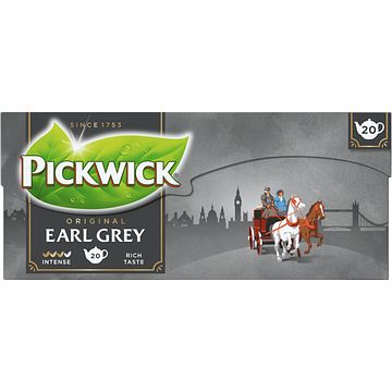 Foto van Pickwick earl grey zwarte thee voor pot 20 stuks bij jumbo