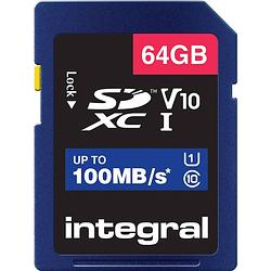 Foto van Integral geheugenkaart sdxc, 64 gb