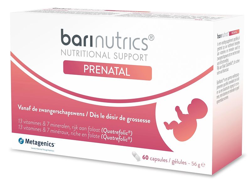 Foto van Metagenics barinutrics prenatal