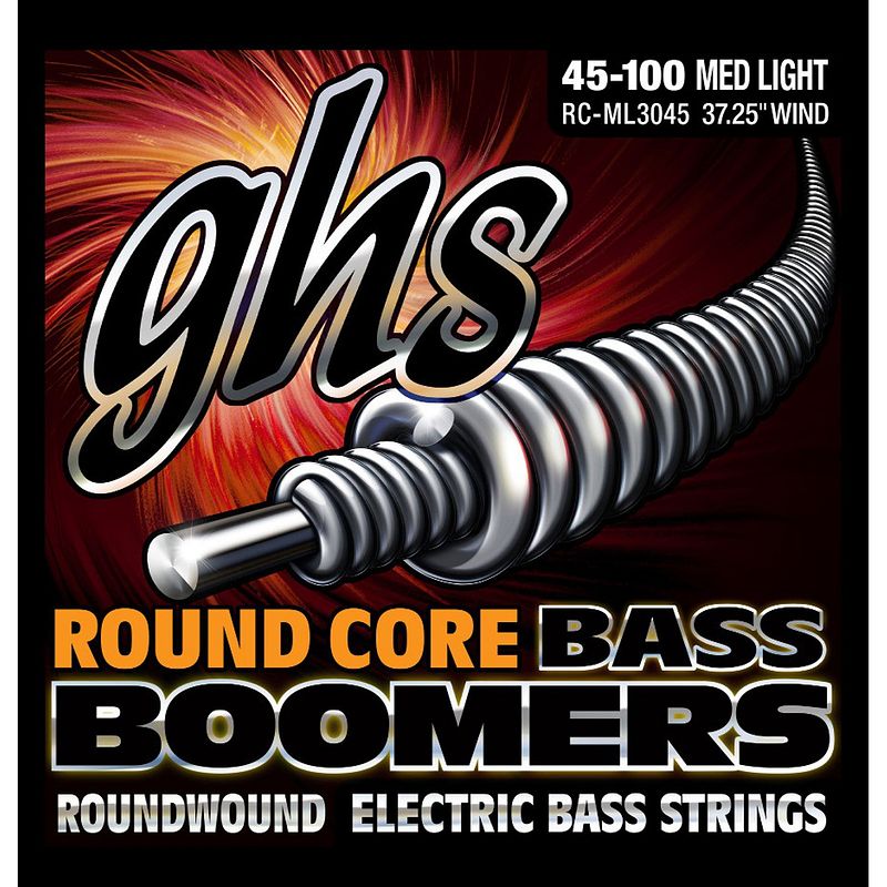 Foto van Ghs rc-ml3045 round core bass boomers medium light snarenset bas
