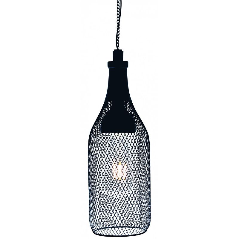 Foto van Luxform hanglamp flamenco solar 11 x 32 cm staal zwart