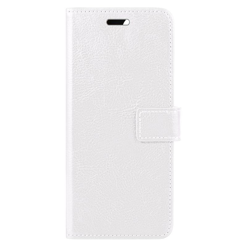 Foto van Basey xiaomi 12 hoesje bookcase hoes flip case book cover - xiaomi 12 hoes book case hoesje - wit