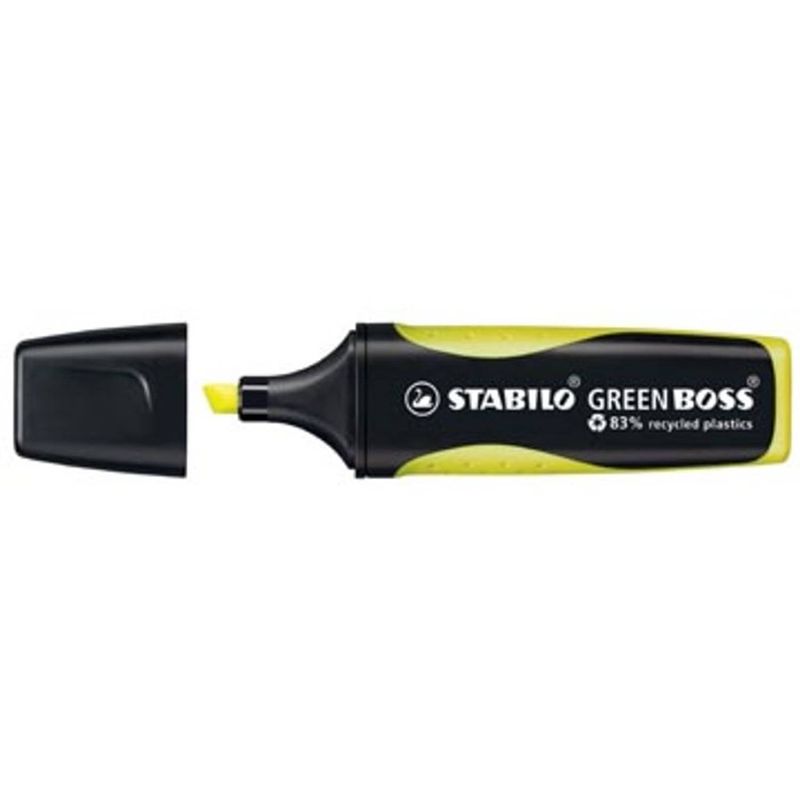 Foto van Stabilo markeerstift green boss geel