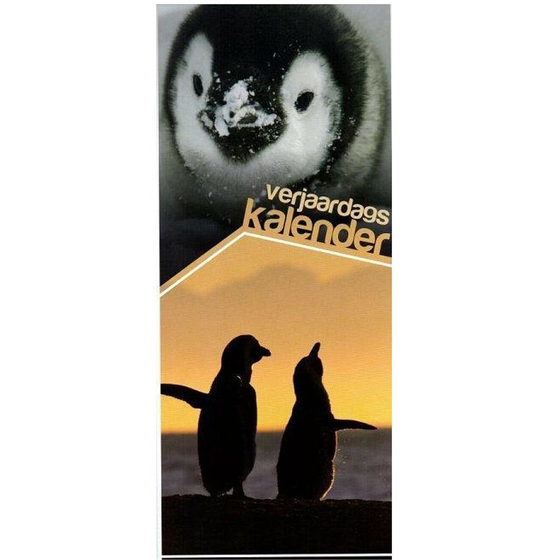 Foto van Pinguïn verjaardagskalender - 13 x 33 cm