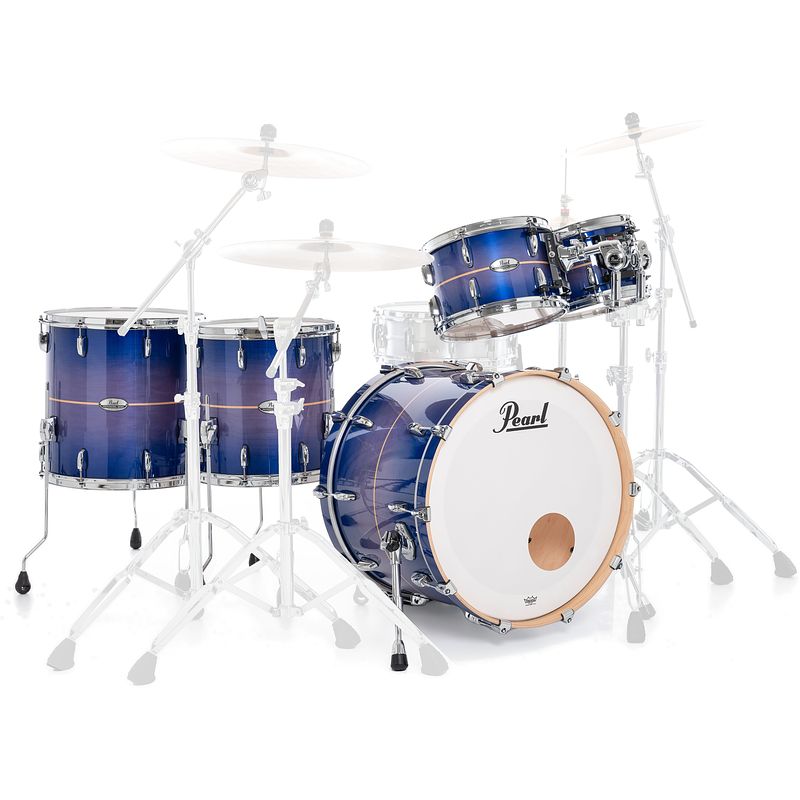 Foto van Pearl pmx925xsp/c764 professional 5-delige ketelset royal blue burst stripe